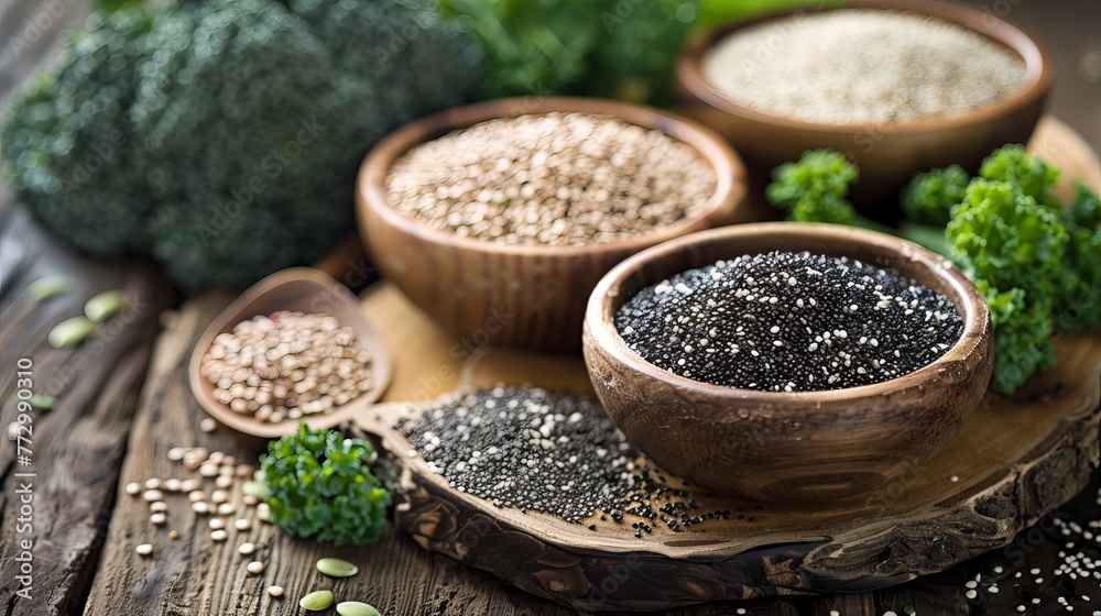 the nutritional benefits of superfoods such as quinoa, kale, and chia seeds. 