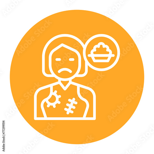 Hunger icon vector image. Can be used for Homeless.