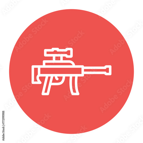Sniper icon vector image. Can be used for Shooting.