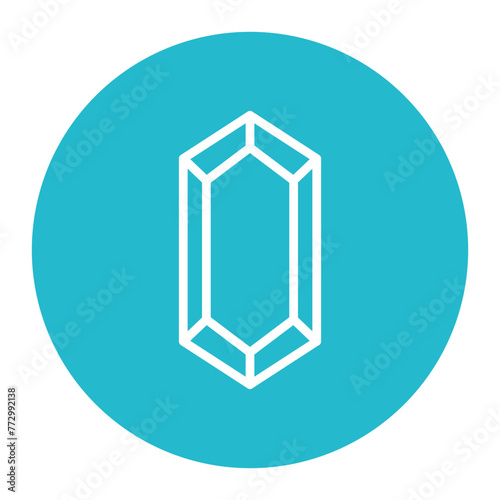 Gem icon vector image. Can be used for Fairytale.