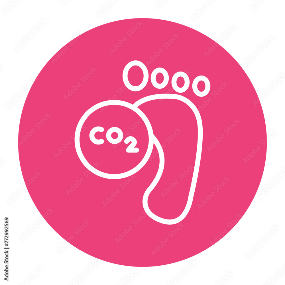 Carbon Footprint icon vector image. Can be used for Global Warming. Carbon Footprint icon vector image. Can be used for Global Warming.
