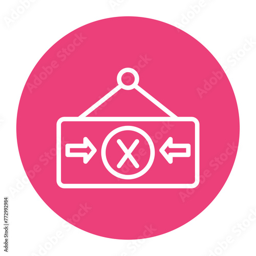 Dismiss icon vector image. Can be used for Crisis Mangement.