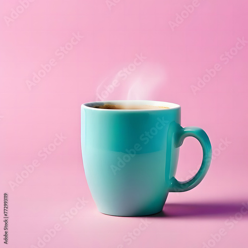 coffee isolated in pastel color background