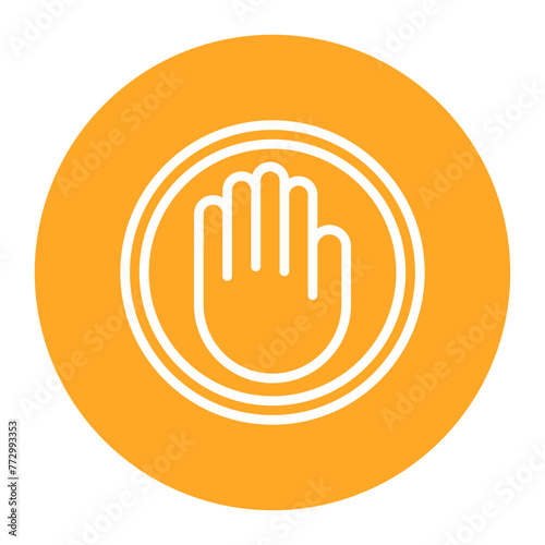 Right To Object icon vector image. Can be used for Compliance And Regulation.