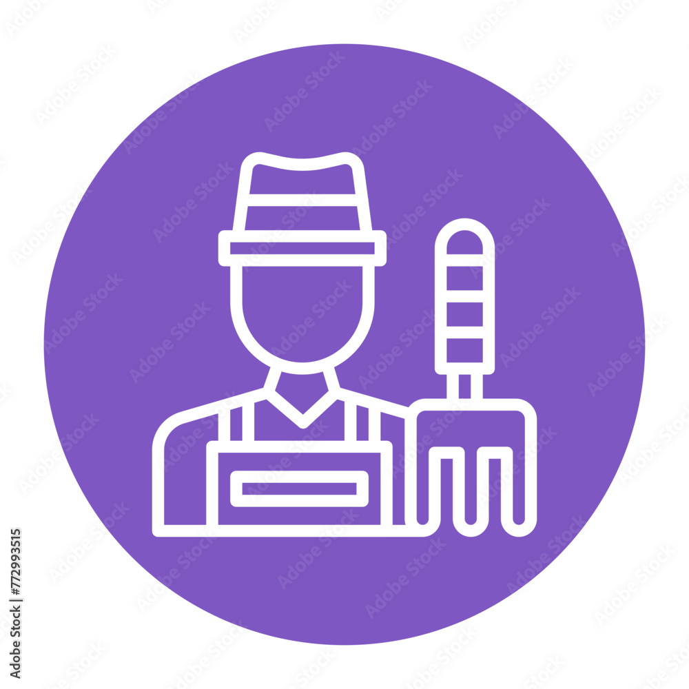 Farmer icon vector image. Can be used for Agriculture. Farmer icon vector image. Can be used for Agriculture.