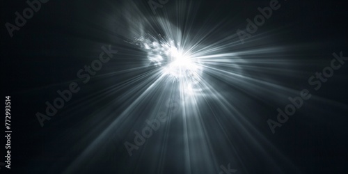 Glowing Light in the Dark A Stunning Photograph of a Bright Light Source Generative AI