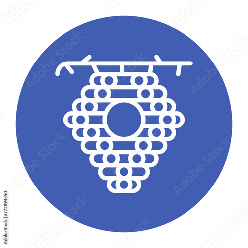 Hive icon vector image. Can be used for Agriculture.