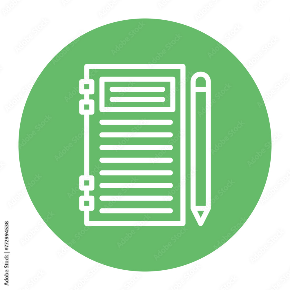 Notebook icon vector image. Can be used for Crime Investigation. Notebook icon vector image. Can be used for Crime Investigation.