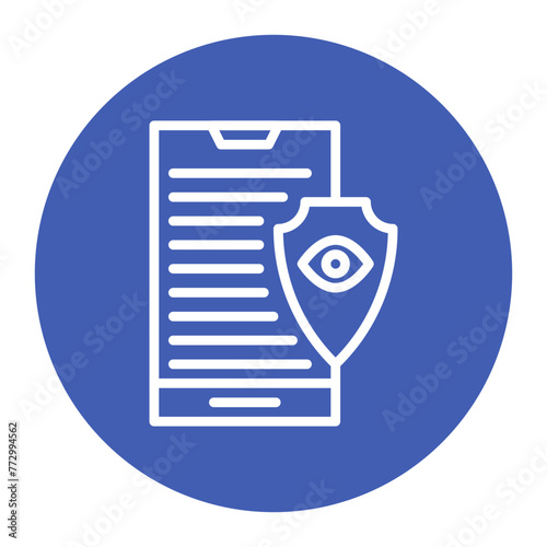 Phone Surveillance icon vector image. Can be used for Crime Investigation.