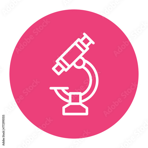 Microscope icon vector image. Can be used for Dermatology.