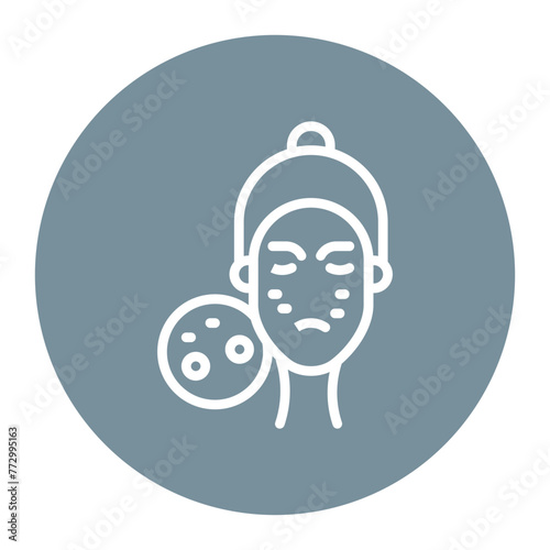 Pimples icon vector image. Can be used for Dermatology.