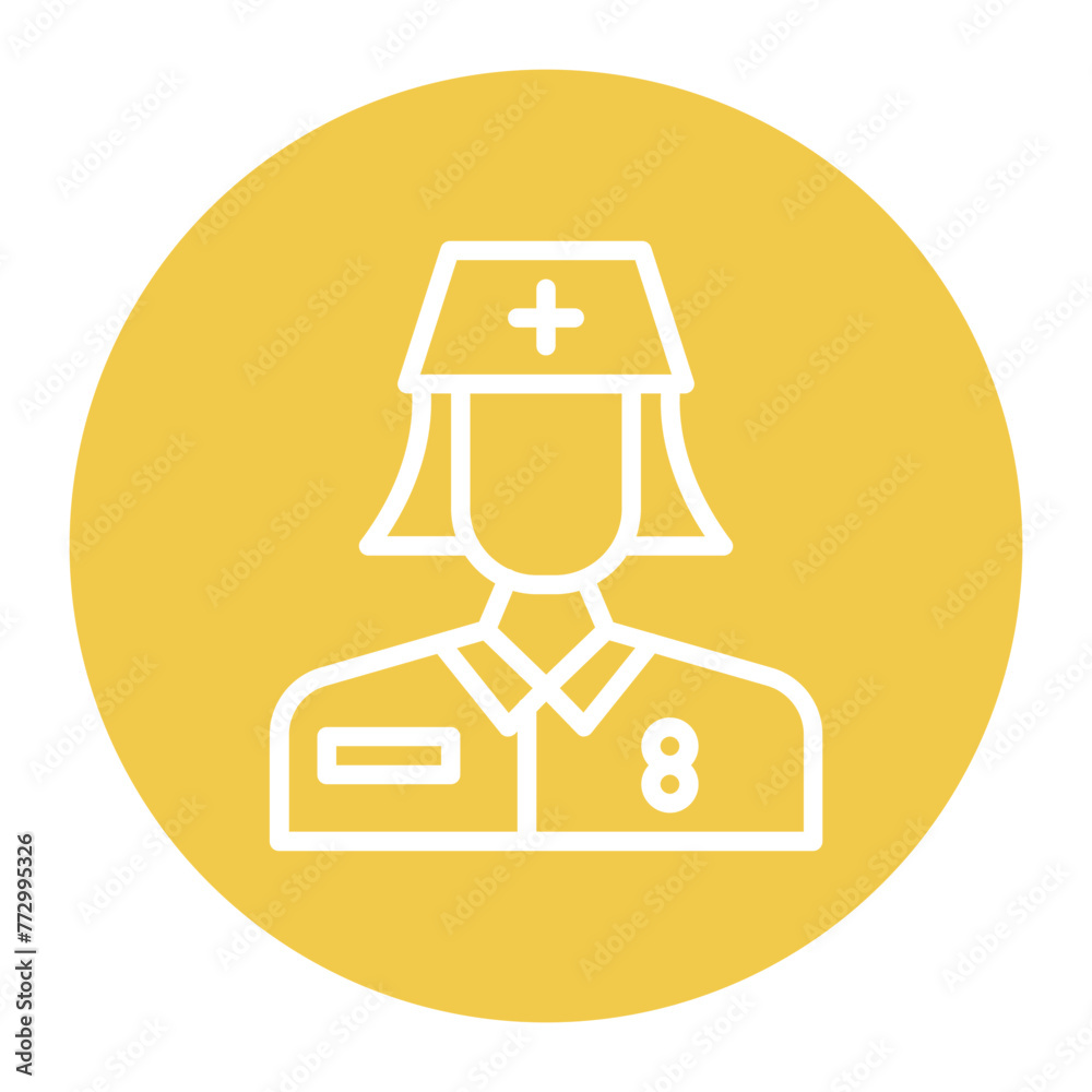 Nurse Female icon vector image. Can be used for Home Services. Nurse Female icon vector image. Can be used for Home Services.