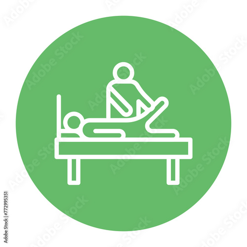 Physical Therapy Assistance icon vector image. Can be used for Home Services.