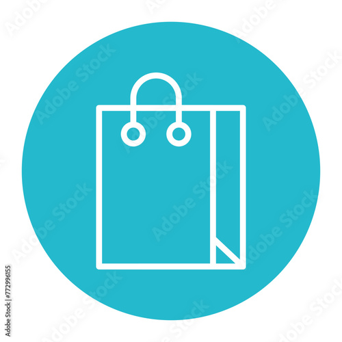 Shopper icon vector image. Can be used for Online Store.
