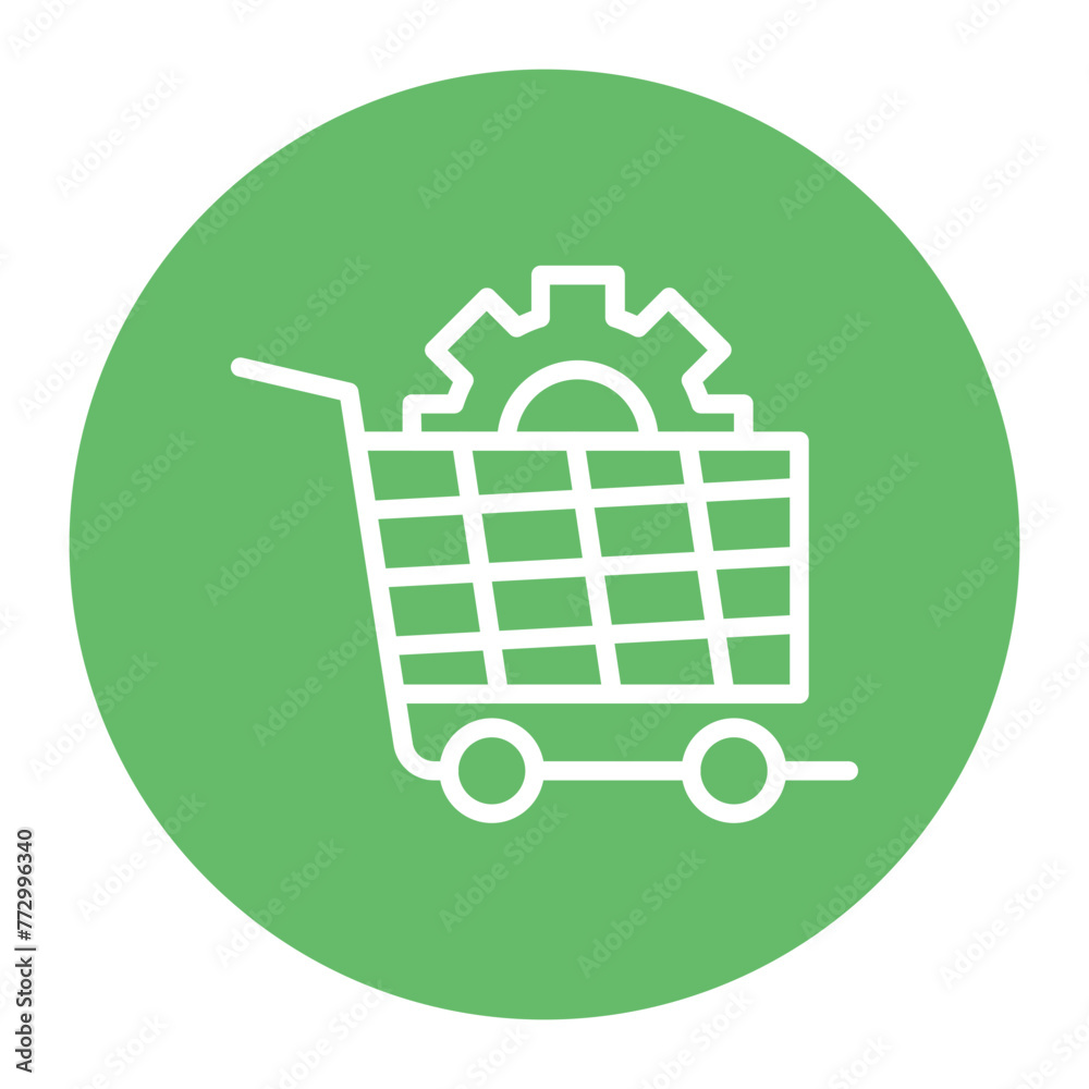 Cart Processing icon vector image. Can be used for Ecommerce Store. Cart Processing icon vector image. Can be used for Ecommerce Store.