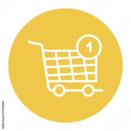 Cart Quantity icon vector image. Can be used for Ecommerce Store.