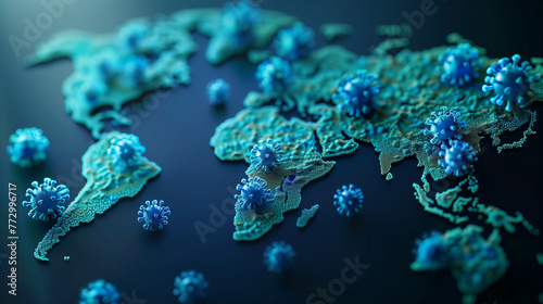 abstract world map made fro...