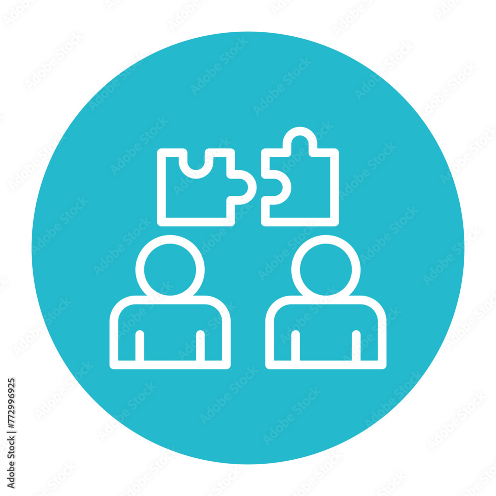 Joint Effort icon vector image. Can be used for Teamwork. Joint Effort icon vector image. Can be used for Teamwork.