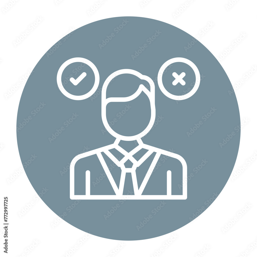 Decision making icon vector image. Can be used for Project Assesment. Decision making icon vector image. Can be used for Project Assesment.