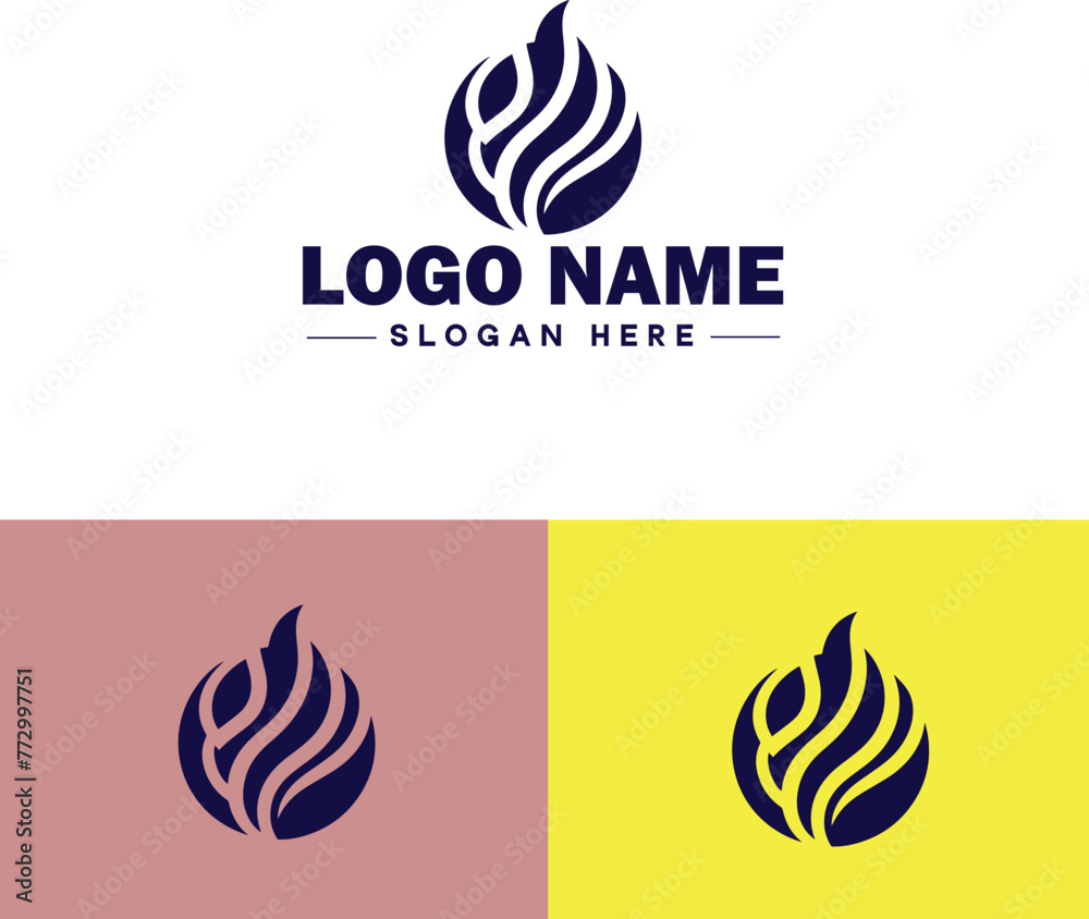 Fire logo icon vector for business brand app icon droplet burn elegant bonfire fire flame logo template Fire logo icon vector for business brand app icon droplet burn elegant bonfire fire flame logo template