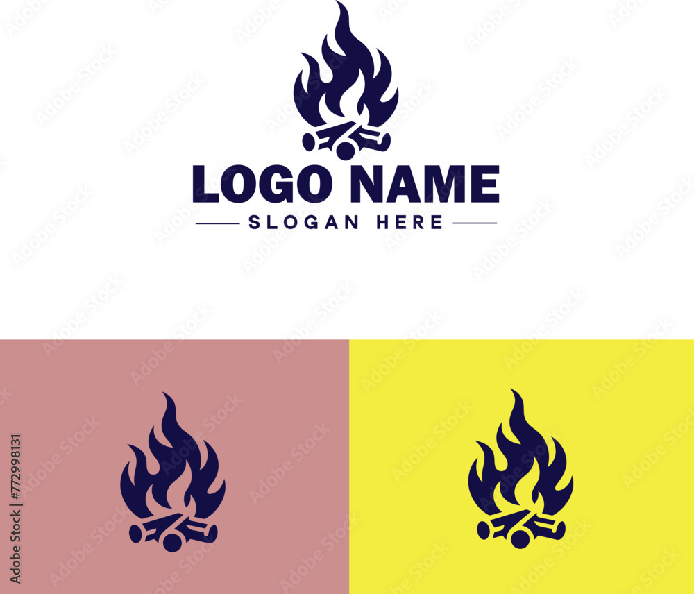 Fire logo icon vector for business brand app icon droplet burn elegant bonfire fire flame logo template Fire logo icon vector for business brand app icon droplet burn elegant bonfire fire flame logo template
