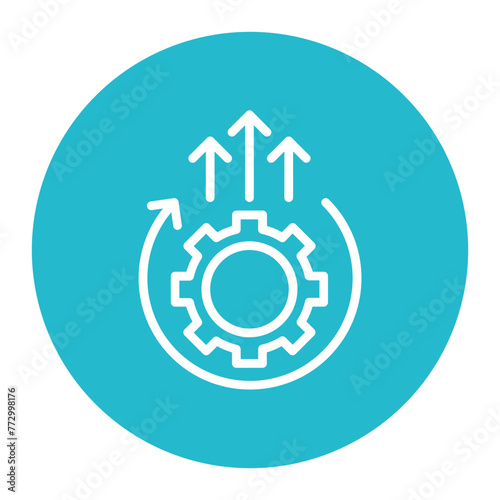 Output Rate icon vector image. Can be used for Mass Production.