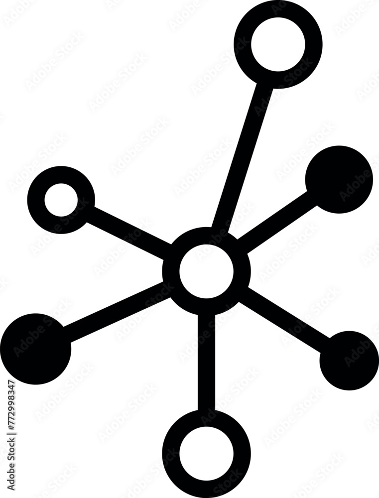 Outline Hub and spoke icon illustration vector symbol Outline Hub and spoke icon illustration vector symbol