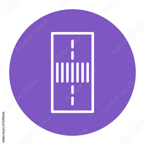 Crosswalk icon vector image. Can be used for Public Utilities.