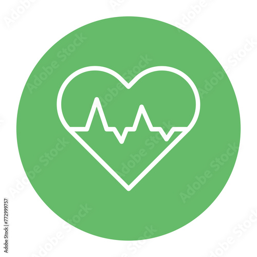 Cardiogram icon vector image. Can be used for Cardiology.