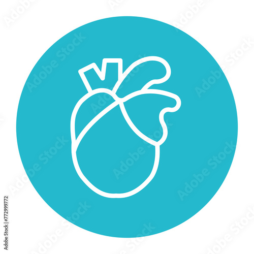 Coronary Artery icon vector image. Can be used for Cardiology.