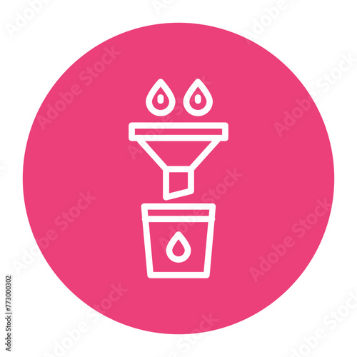 Filtration icon vector image. Can be used for Water Treatment.