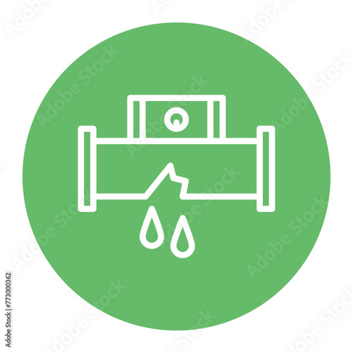 Leak Detection icon vector image. Can be used for Water Treatment.