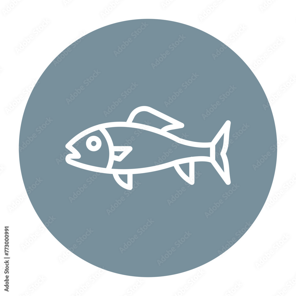 Red Snapper icon vector image. Can be used for Fish and Seafood. Red Snapper icon vector image. Can be used for Fish and Seafood.