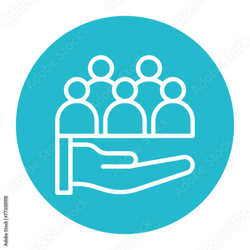 Community icon vector image. Can be used for Tuberculosis.