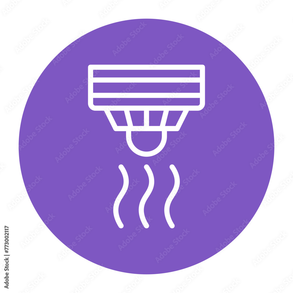 Smoke Detector icon vector image. Can be used for Sensors.