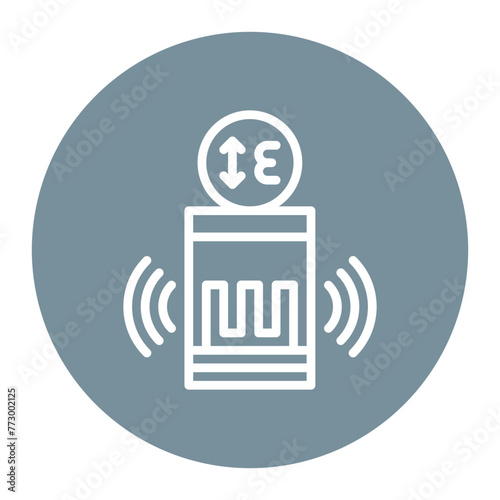 Strain Gauge Sensor icon vector image. Can be used for Sensors.