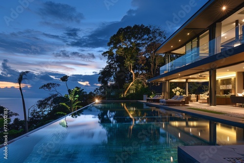 Sunset Serenity: Modern Waterfront Villa with Infinity Pool © Bernardo