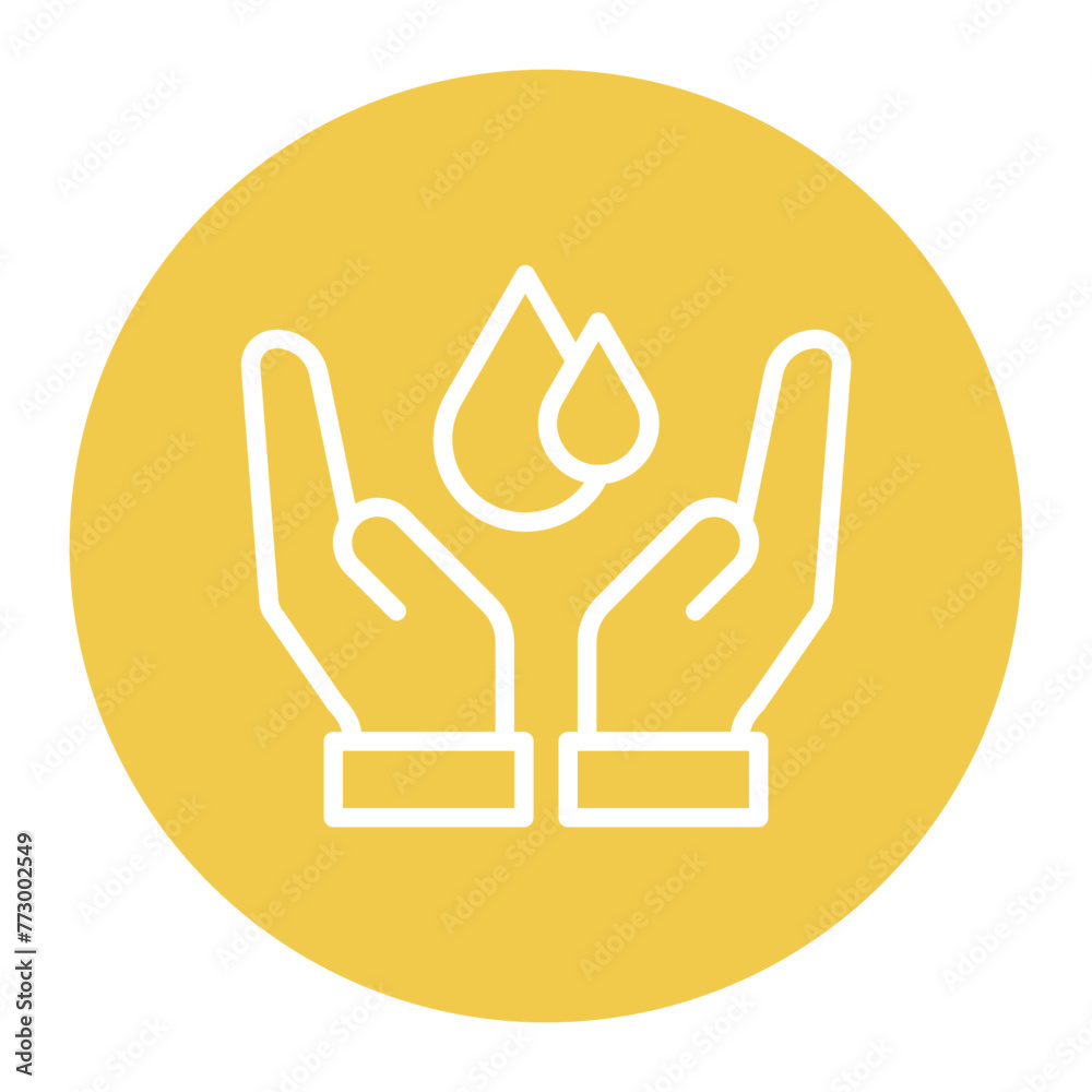 Water Conservation icon vector image. Can be used for World Environment Day. Water Conservation icon vector image. Can be used for World Environment Day.