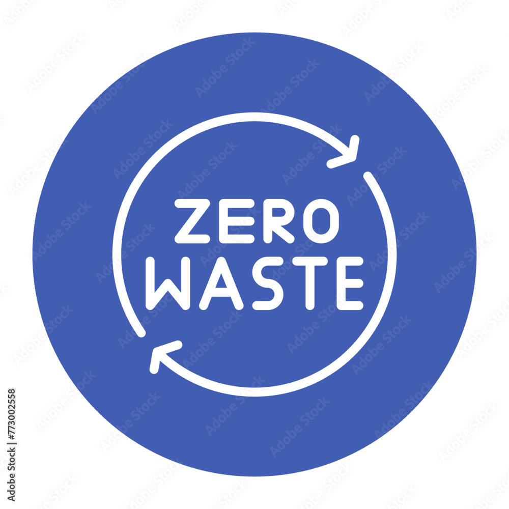 Zero Waste icon vector image. Can be used for World Environment Day. Zero Waste icon vector image. Can be used for World Environment Day.