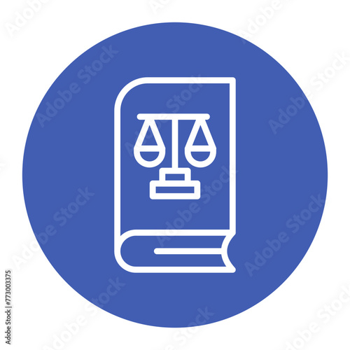 Law Book icon vector image. Can be used for Legal Services.