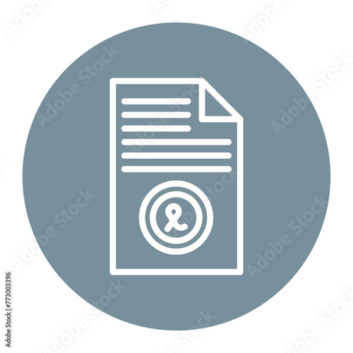 Affidavit icon vector image. Can be used for Legal Services. photo