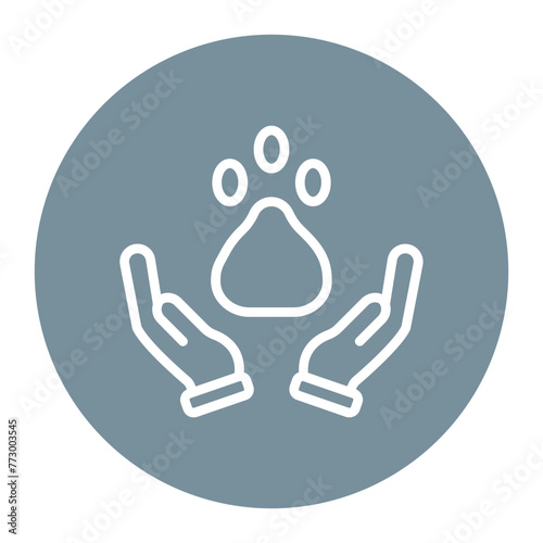 Animal Rights icon vector image. Can be used for Protesting and Civil Disobedience.