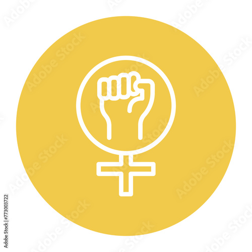 Feminism icon vector image. Can be used for Protesting and Civil Disobedience.