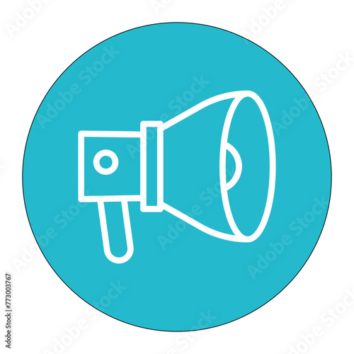 Megaphone icon vector image. Can be used for Protesting and Civil Disobedience.