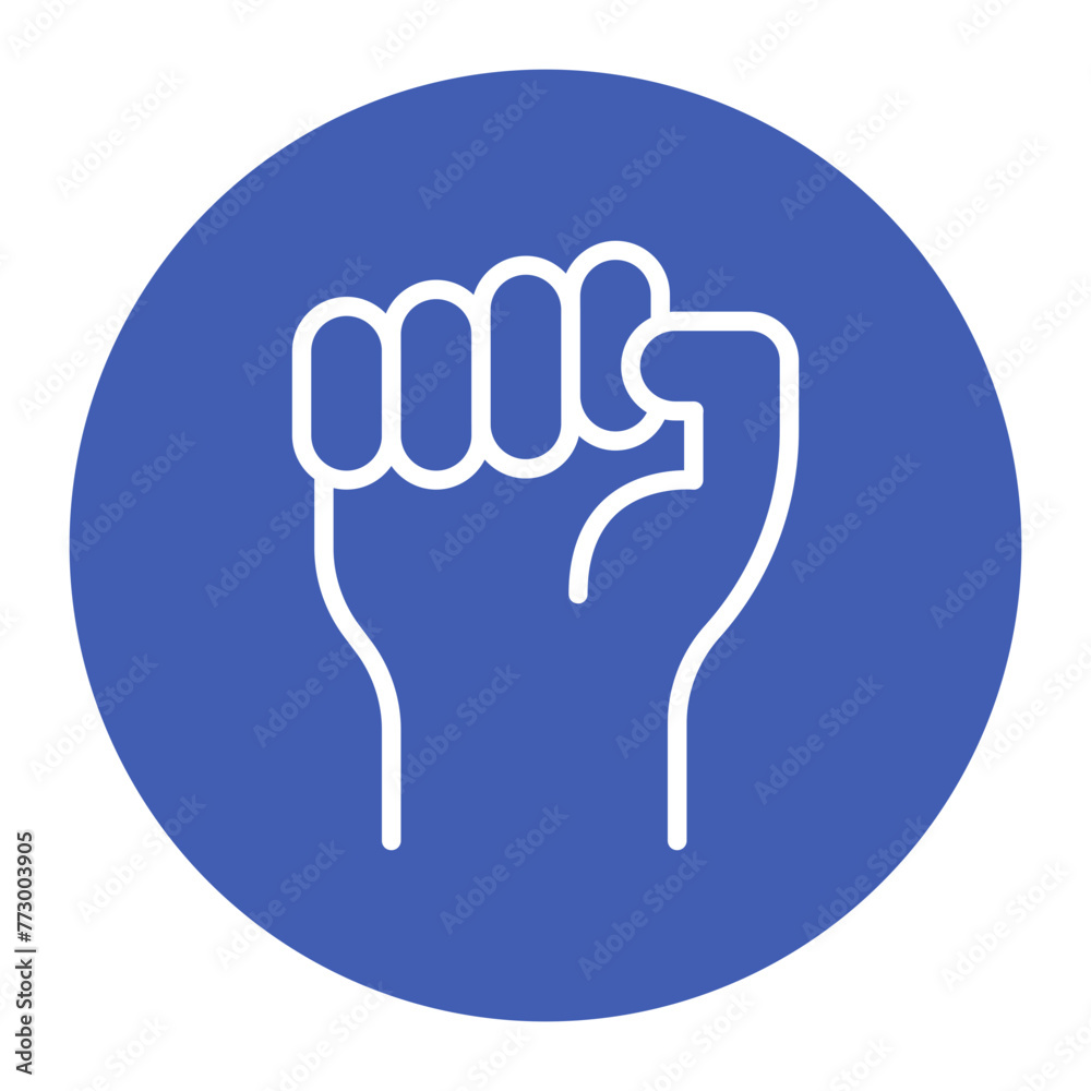 Raised Fist icon vector image. Can be used for Protesting and Civil Disobedience. Raised Fist icon vector image. Can be used for Protesting and Civil Disobedience.