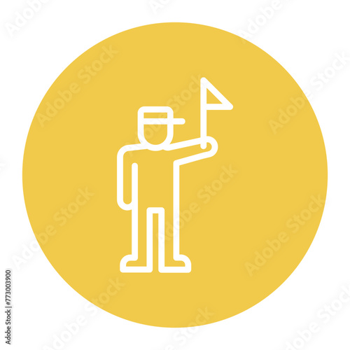 Protester Male icon vector image. Can be used for Protesting and Civil Disobedience.