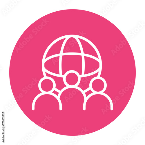 Society icon vector image. Can be used for Protesting and Civil Disobedience.