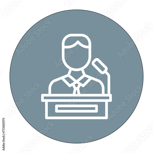 Speech icon vector image. Can be used for Protesting and Civil Disobedience.