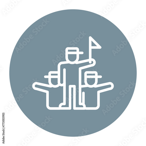 Rally icon vector image. Can be used for Protesting and Civil Disobedience.