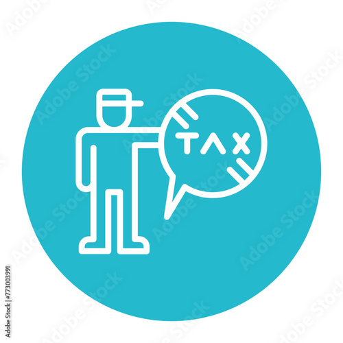 Tax Resistance icon vector image. Can be used for Protesting and Civil Disobedience.